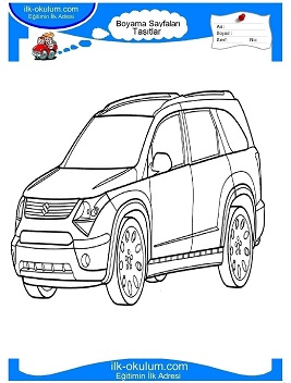 Çocuklar İçin Suzuki Boyama Sayfaları 